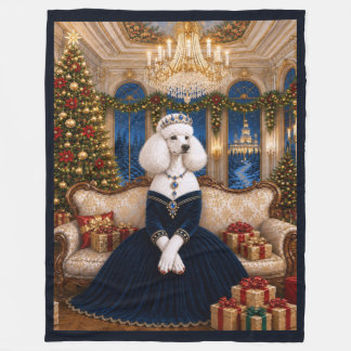 Cobertor De Velo Um Natal de Poodle Feriado 