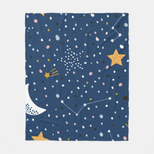 Cobertor De Velo Um padrão infantil perfeito com céu estrelado no