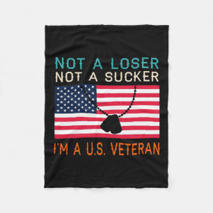 Cobertor De Velo Um Sucker Perdido Sou Um Veterano Americano Biden 