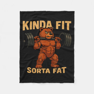 Cobertor De Velo Um Tanto em Forma Meio Gordo Urso de Desenho Anima