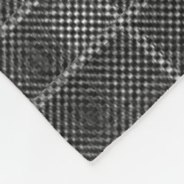 Cobertor De Velo Um tartano de cinza escura pequeno e abstrato