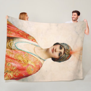 Cobertor De Velo Uma Beleza no Figurino Oriental por William Wontne
