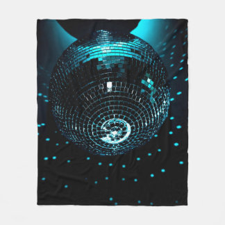 Cobertor De Velo Uma bola de disco brilhante pendura sobre um fundo