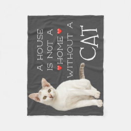 Cobertor De Velo Uma Casa Não Um Gato Branco Em Casa