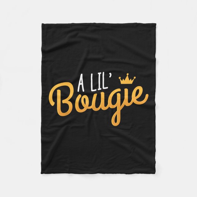 Cobertor De Velo Uma citação de Lil Bougie Humor (Frente)