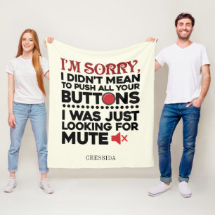 Cobertor De Velo Uma citação Sarcástica não significava empurra