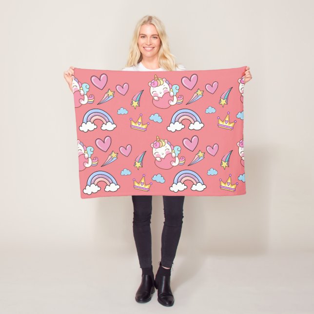 Cobertor De Velo Uma Festa de aniversário Mágica de Padrão de Unicó (In Situ)