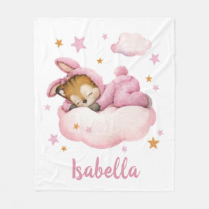 Cobertor De Velo Uma linda garotinha dormindo nuvem, sonhos doces