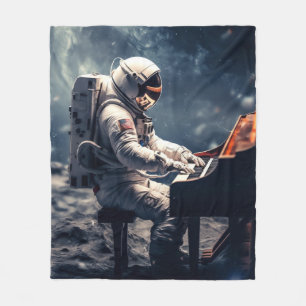 Cobertor De Velo Uma Sinfonia para as Estrelas   Piano astronauta n