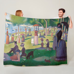Cobertor De Velo Uma tarde de domingo em La Grande Jatte, Seurat