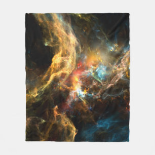 Cobertor De Velo Uma vez em uma série Space. Design abstrato feito 