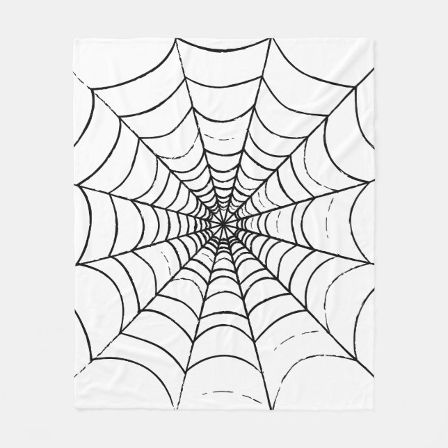 Cobertor De Velo Uma Web de aranha simples (Frente)