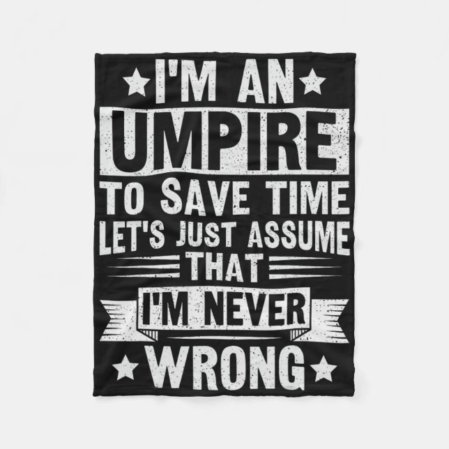 Cobertor De Velo Umpire Funny Sketll Design For An Umpire  (Frente)