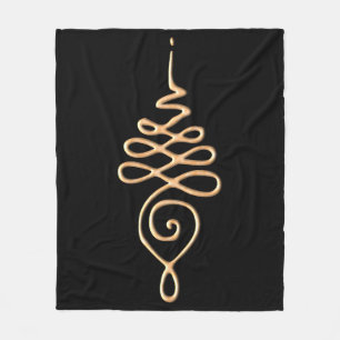 Cobertor De Velo Unalome Dourado