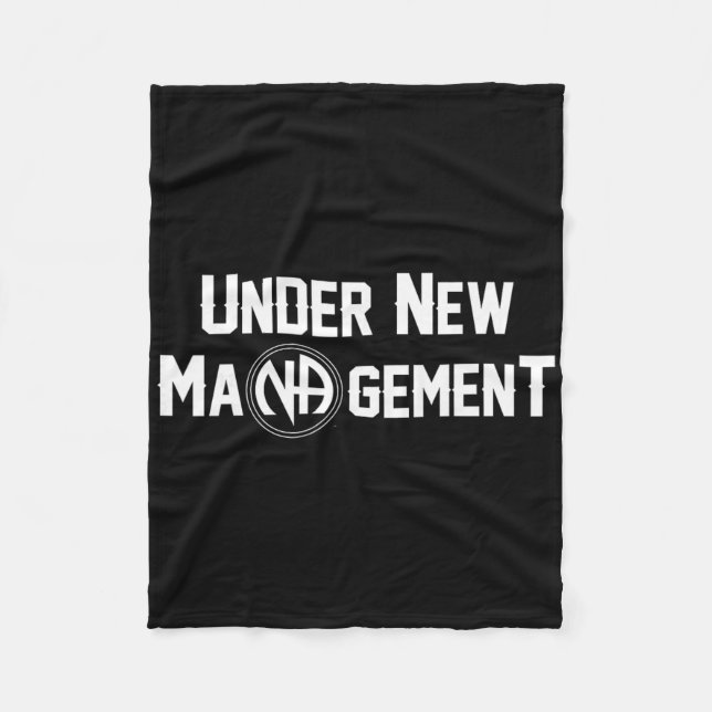 Cobertor De Velo Under New Management Narcotics Anonymous Design  (Frente)