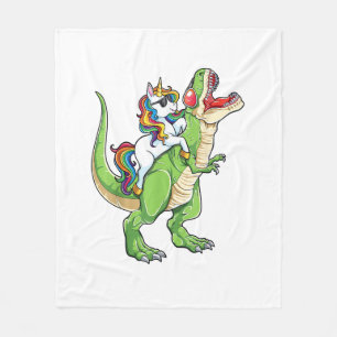 Cobertor De Velo Unicorn Andando T rex Dinossauro Meninas Mulheres