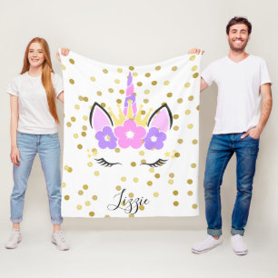 Cobertor De Velo Unicorn Blanket Face Unicorn