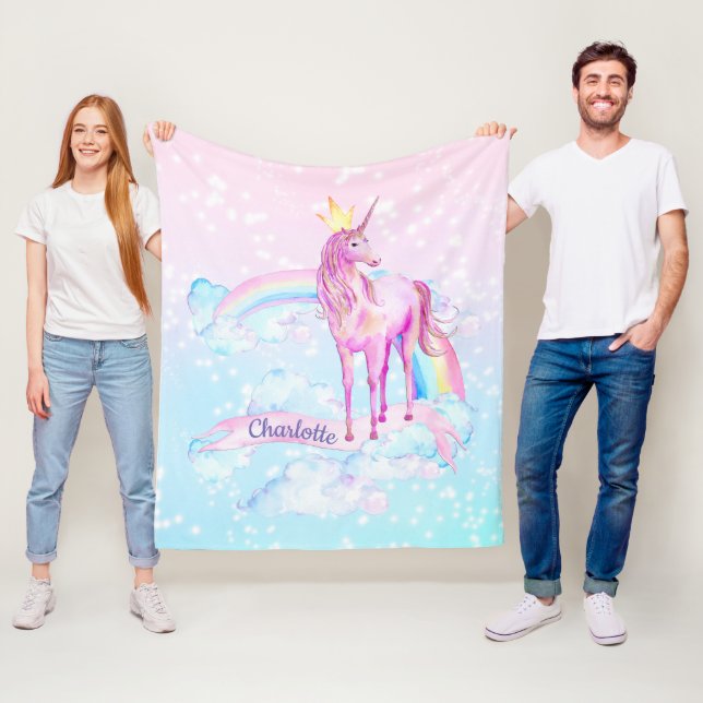 Cobertor De Velo Unicorn Blanket Personalizado em Blanket (In Situ)