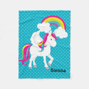 Cobertor De Velo Unicórn * Escolha sua cor de fundo