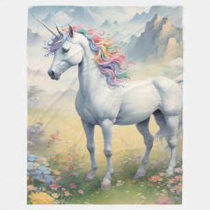 Cobertor De Velo Unicorn Fleece Blanket