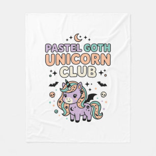 Cobertor De Velo Unicorn Pastel Goth Unicorn Club Tendenza Gráfica