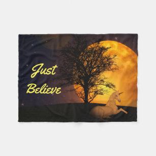 Cobertor De Velo Unicórnio da meia-noite