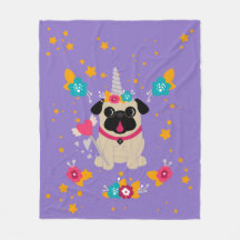 Unicórnio do Pug da jovem corça