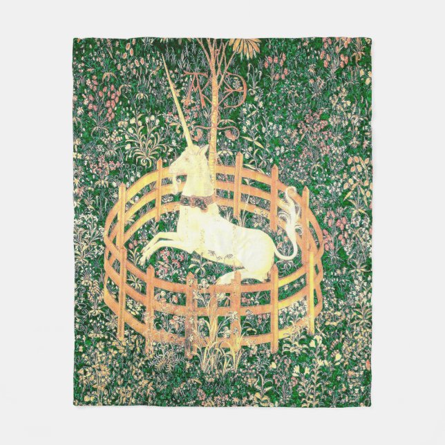 Cobertor De Velo Unicórnio Em Cativeiro (Frente)