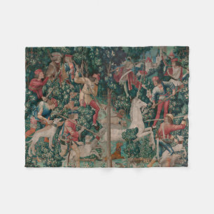 Cobertor De Velo Unicórnio Hunt Medieval Art - Unicórnio É Ataca