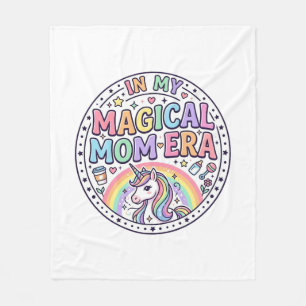 Cobertor De Velo Unicórnio Na Minha Camiseta Divertida Era De Mãe M