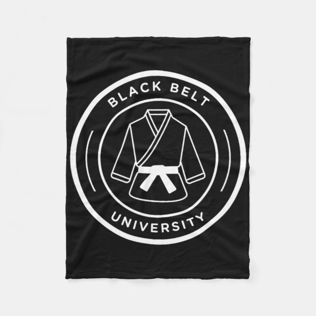Cobertor De Velo Universidade Black Belt (Frente)