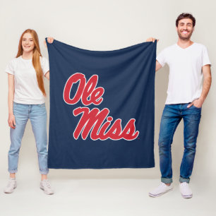 Cobertor De Velo Universidade do Mississippi Script Ole Miss