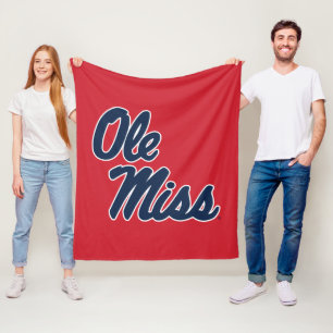 Cobertor De Velo Universidade do Mississippi Script Ole Miss