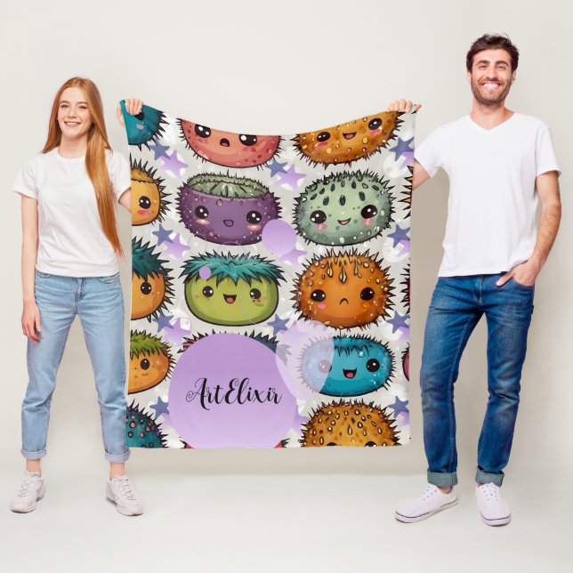 Cobertor De Velo Urchin com Stars Impressão (In Situ)