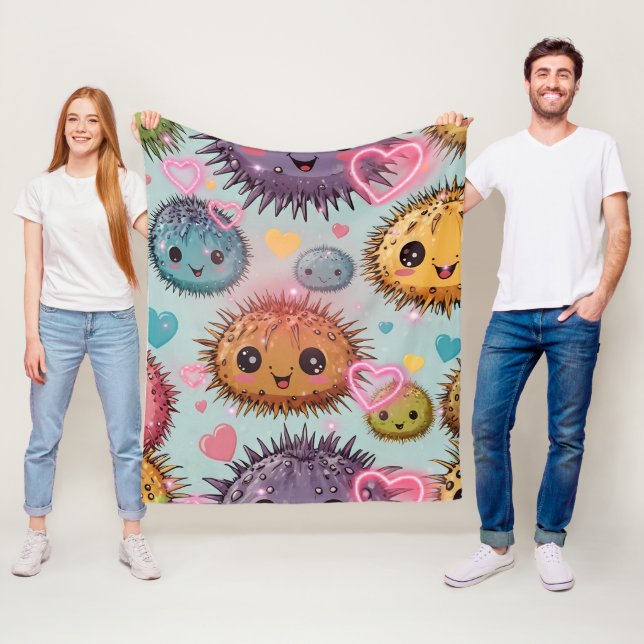 Cobertor De Velo Urchin Heart Impressão (In Situ)