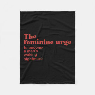 Cobertor De Velo Urge Feminina A Caminhar