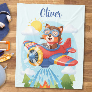 Cobertor De Velo Ursa Piloto Fofa em Avião de Combate a Incêndios