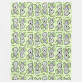 Cobertor De Velo Ursinho-peridot dos Sonhos Doce