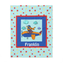 Urso Aviador, Criança Personalizada Bonita