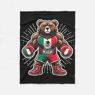 Cobertor De Velo Urso Boxing Mexicano