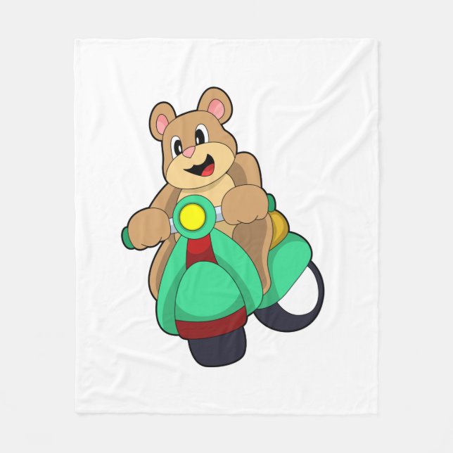 Cobertor De Velo Urso como Biker com Patinete.PNG (Frente)