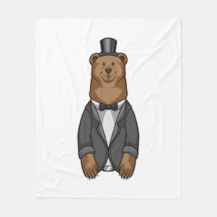 Cobertor De Velo Urso como Noivo com Jaqueta