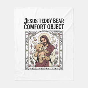 Cobertor De Velo Urso de pelúcia Jesus Objeto de conforto Urso de p