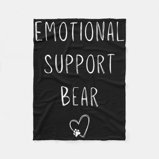 Cobertor De Velo Urso de Suporte Emocional! Abraços de Quebra de Im (Frente)