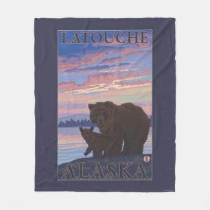 Cobertor De Velo Urso e Cub - Latouche, Alasca