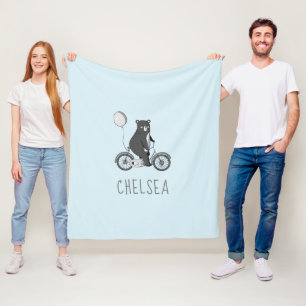 Cobertor De Velo Urso Escandinavo sobre Bike Minimalist Blue 
