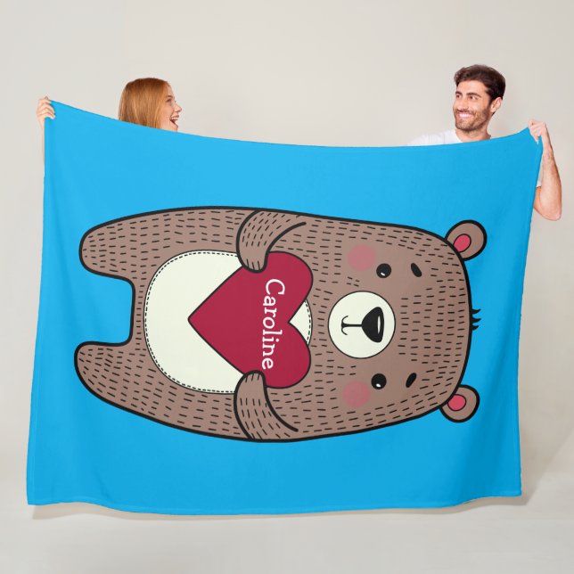 Cobertor De Velo Urso Excêntrico e Caprichoso com Desenho Personali (In Situ)