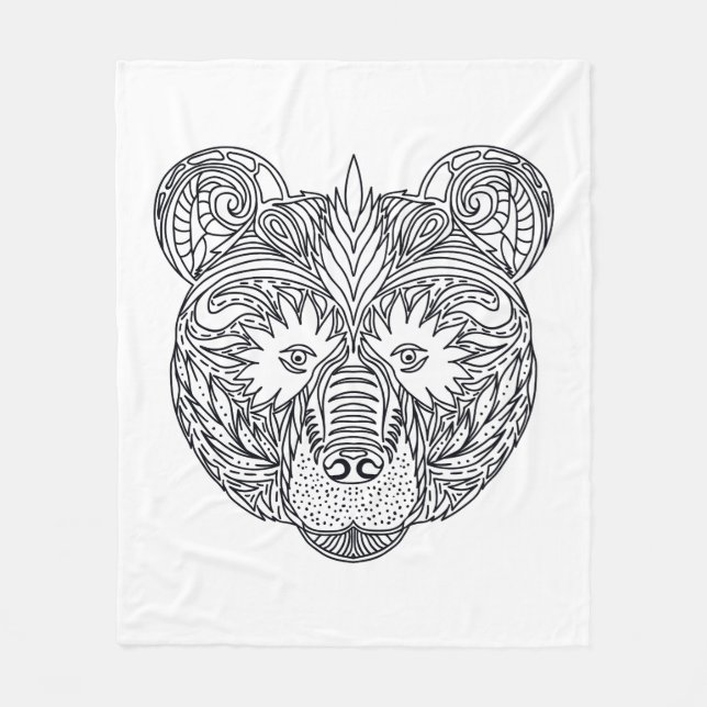 Cobertor De Velo Urso inspirado (Frente)