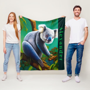 Cobertor De Velo Urso Koala, Cute Personalizado