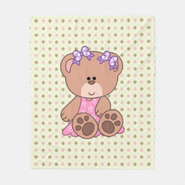 Cobertor De Velo Urso Menino Personalizado